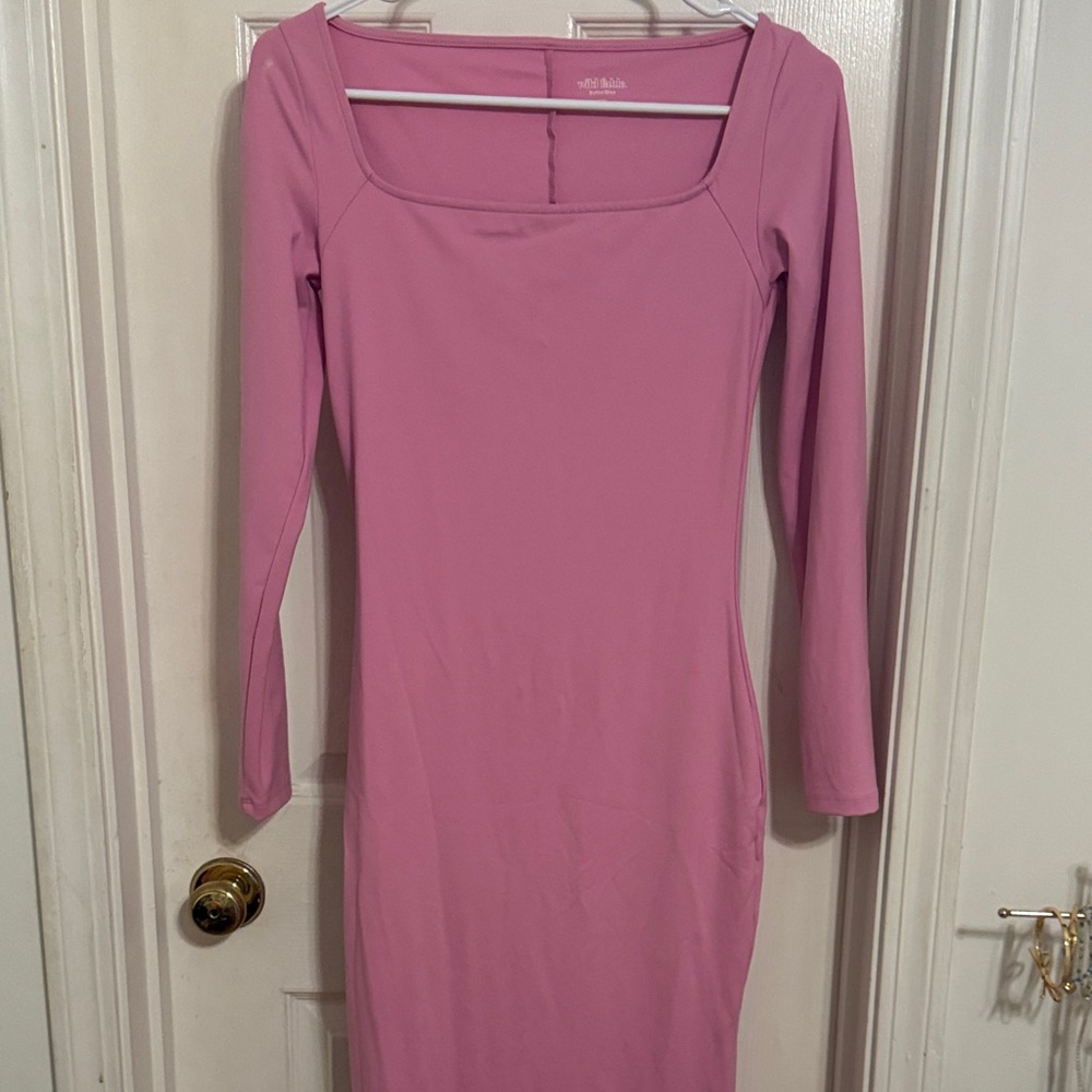 Target Pink Long Sleeve Dress